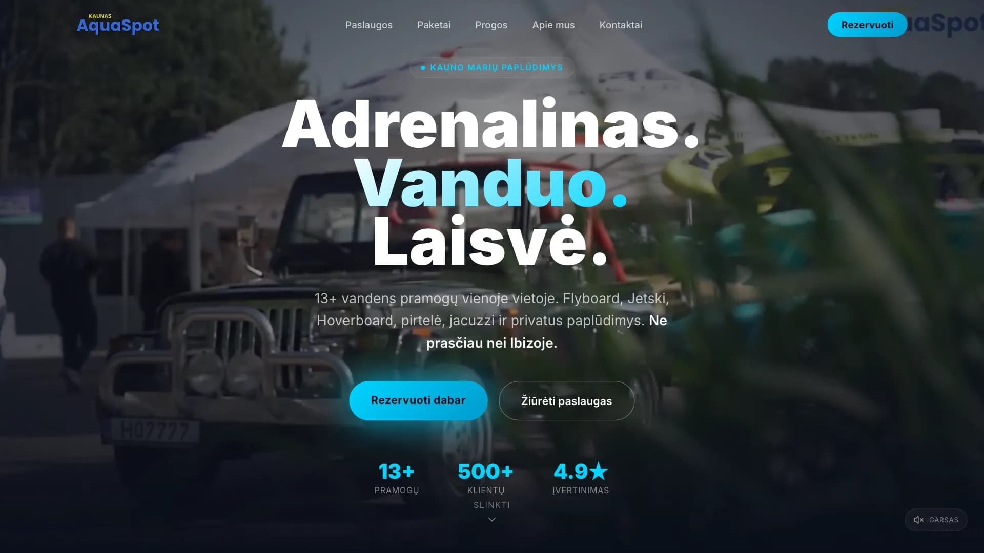 aqua-spot.lt – pradžios puslapis