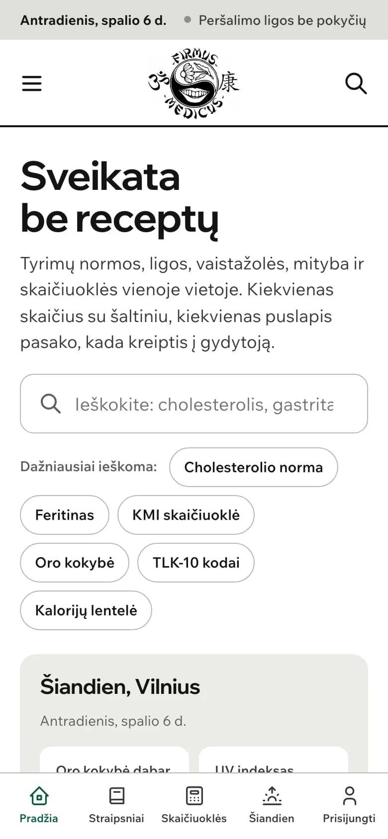 firmusmedicus.lt telefone